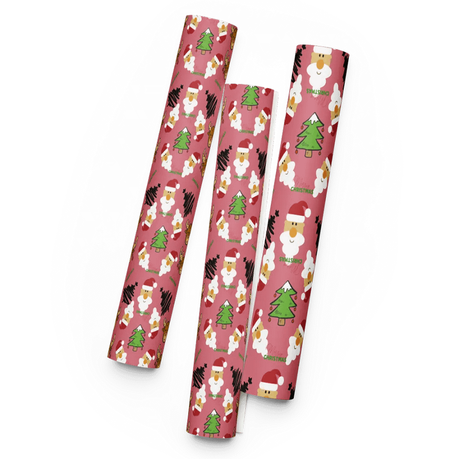 Reindeer, Santa, Christmas Tree Wrapping Paper - Cabaret product image (6)