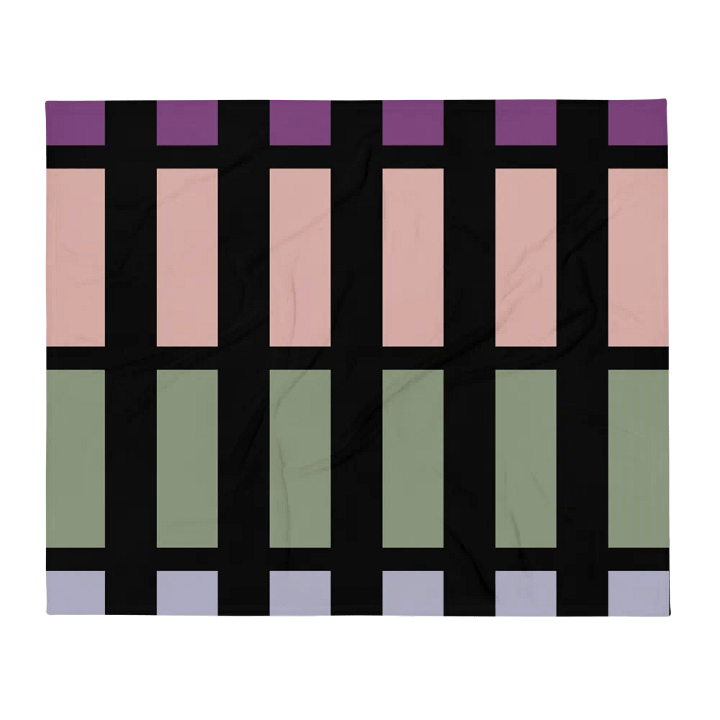 Contrasting Colores Rectangle Patterns Throw Blanket product image (2)