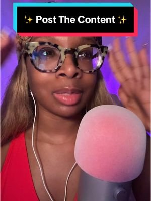 Post your content #smallcreator #postyourcontent #asmrartist #contentcreator #asmrvideo #blackcreators #asmrcommunity 