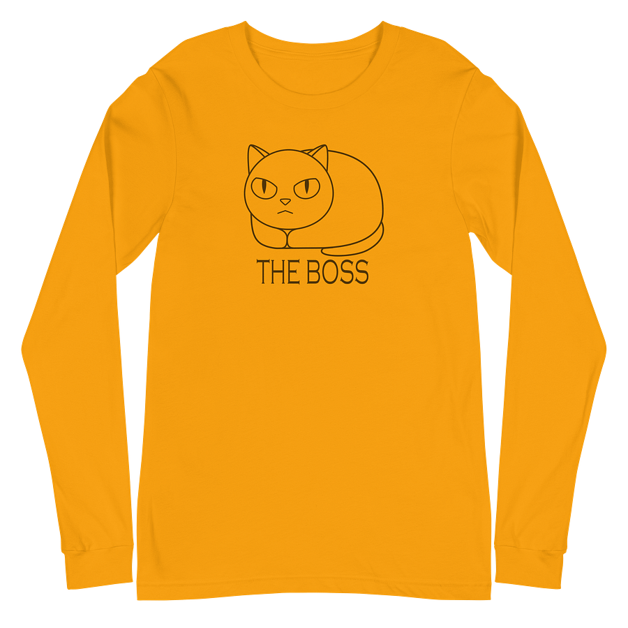 The Boss Unisex Long Sleeve Tee, Black Print product image (2)