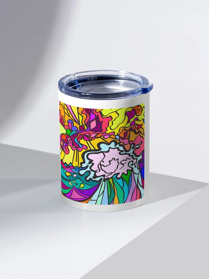 Vibrant Chaos 10oz Tumbler - Wave at Sunset product image (2)