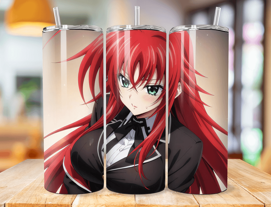 Rias Gremory 20 oz Stainless Steel Tumbler – High School DxD Graceful Power Design product image (1)