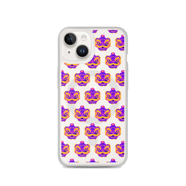 Majestic Dragon Head Mask Clear iPhone® Case product image (1)