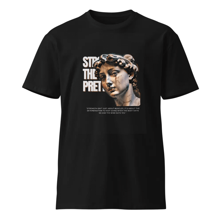 Determined Strength Marble Statue Tee product image (1)