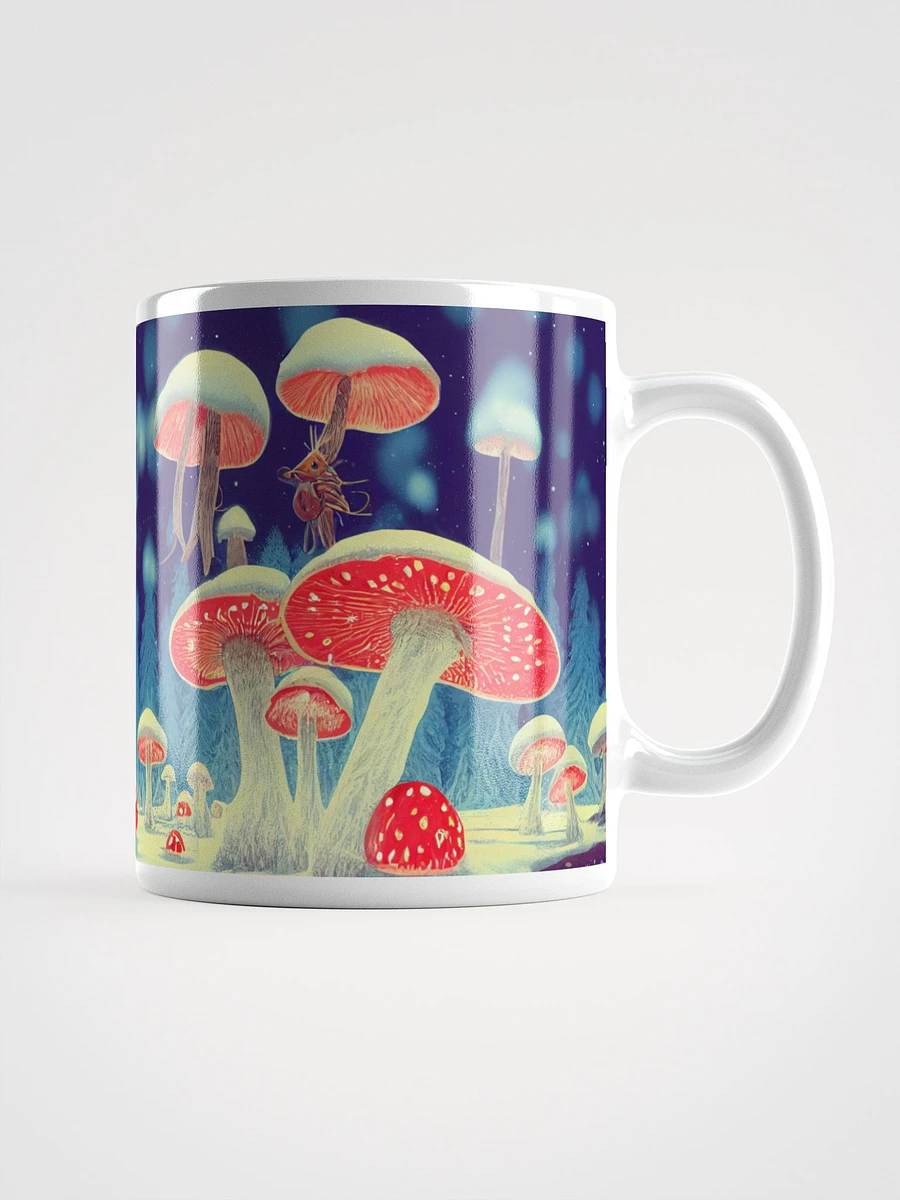 Enchanted Christmas Luminous Amanita Muscaria Mushroom Mug product image (4)