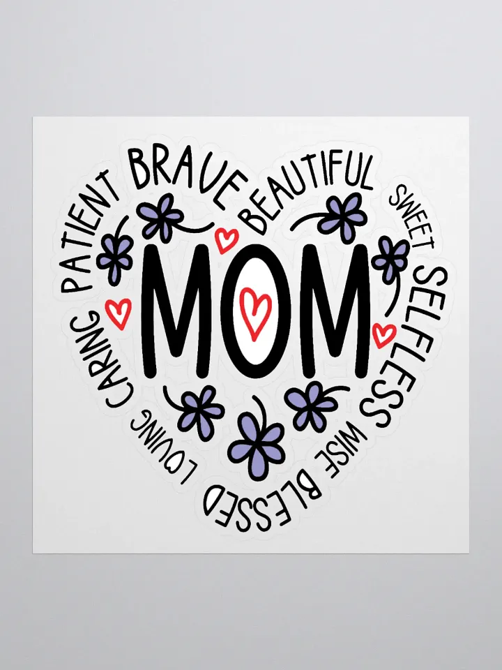 Mom's Heart Tribute Stickers product image (1)
