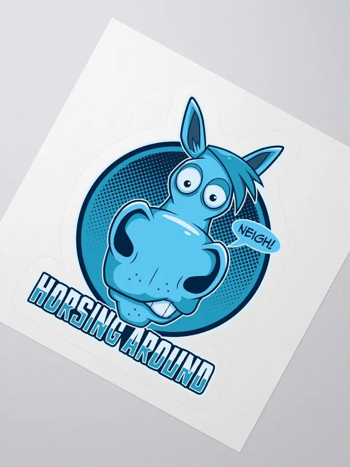 Funny Retro Horse Lover Sticker – Horsing Around product image (5)