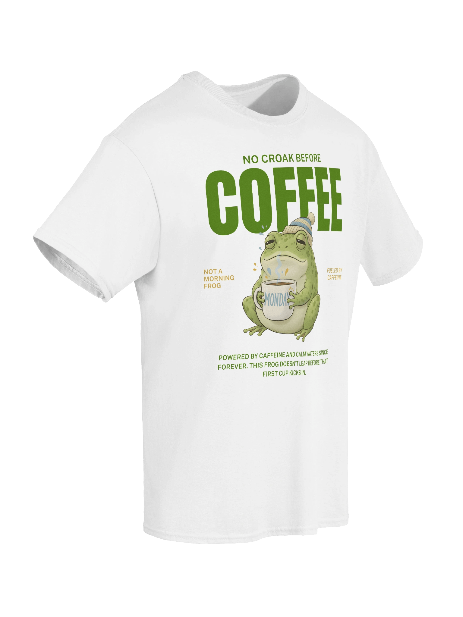 No Croak Before Coffee unisex T-Shirt product image (3)