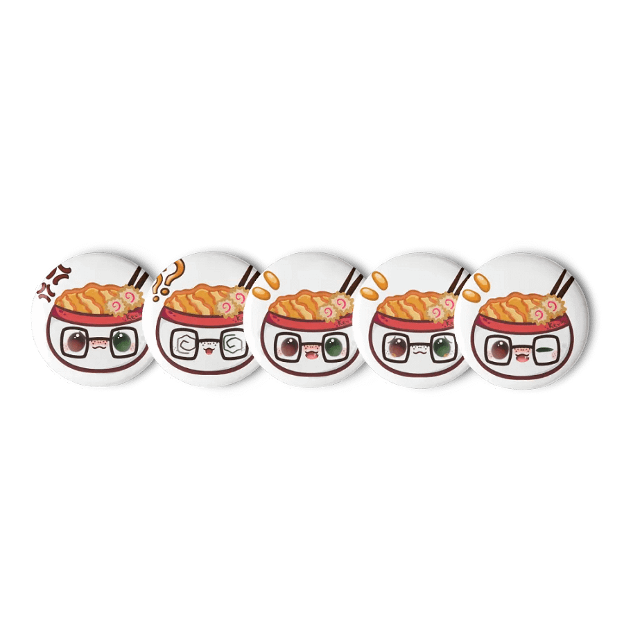 Noodle Button Pins product image (1)