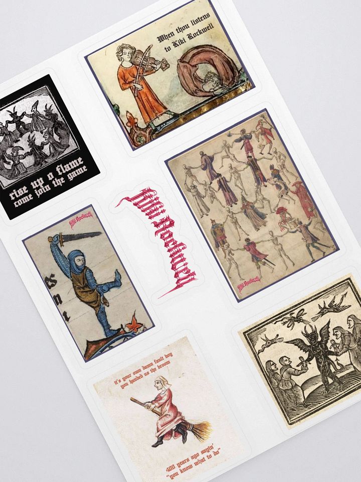 Silly Little Medieval Folk Stickers product image (2)