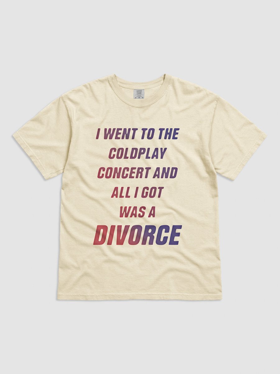 Coldplay Concert Divorce Gradient T-Shirt product image (3)