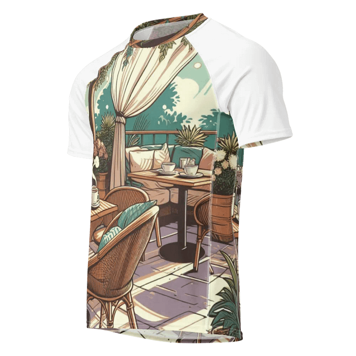 Cozy Outdoor Patio All-Over Print Men's Rash Guard product image (1)