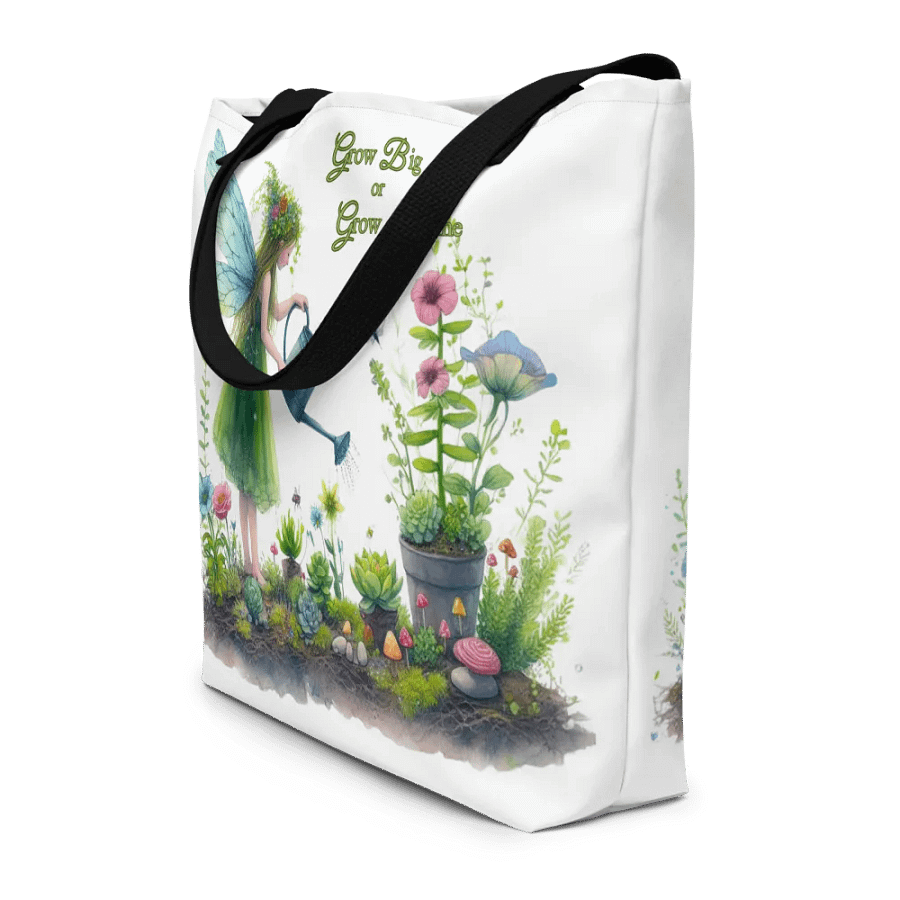 Pretty Fairy Garden, Micro-Gardening Tote Gift for Mother's Day Birthday Retirement product image (10)