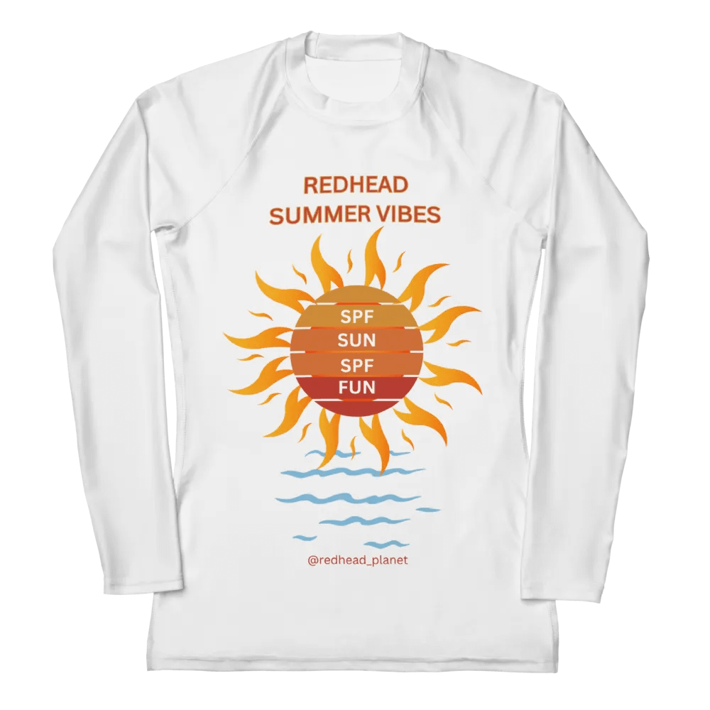 Adult Rash Guard Redhead Summer Vibes product image (1)