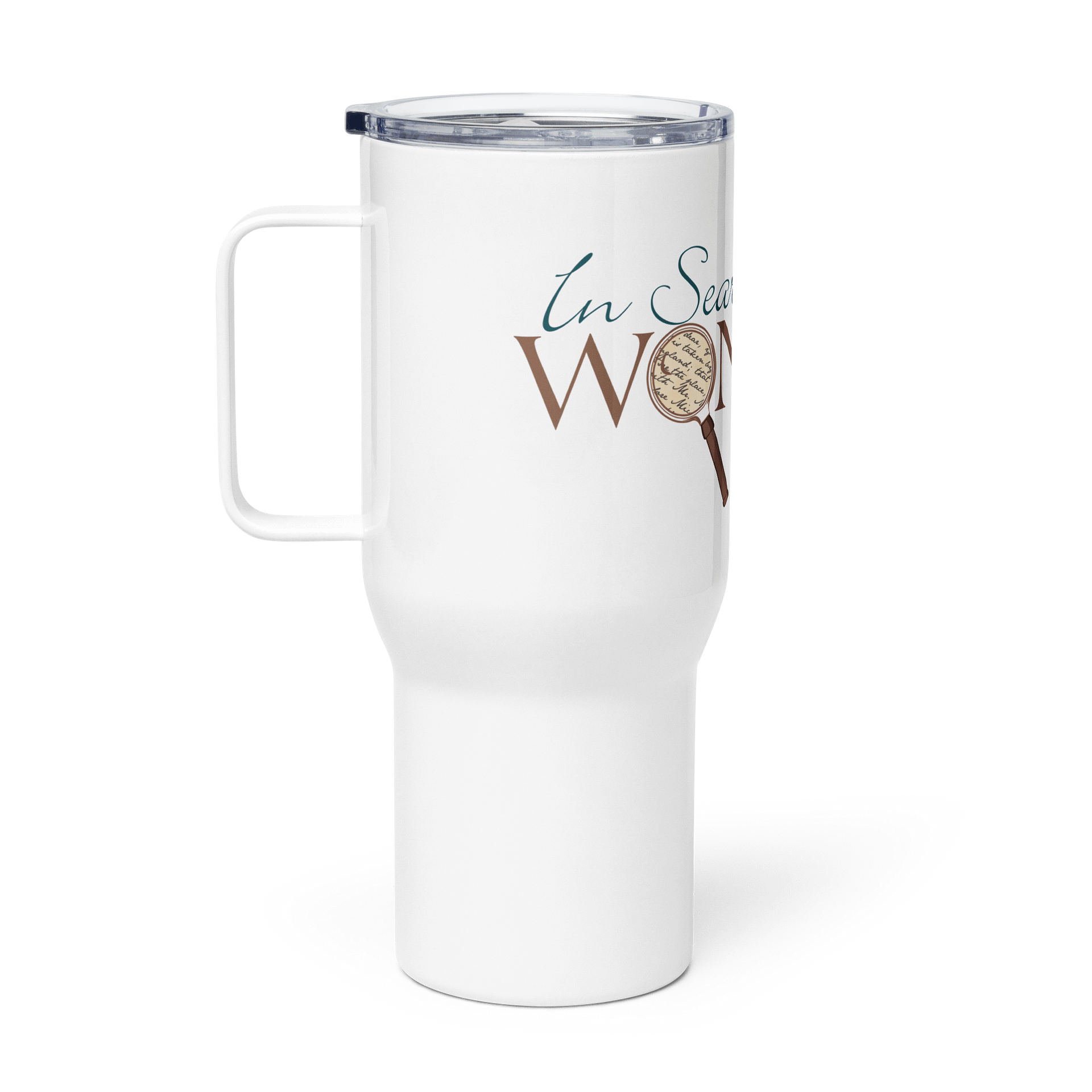 Travel Mug with a Handle In Search of Wonder product image (1)
