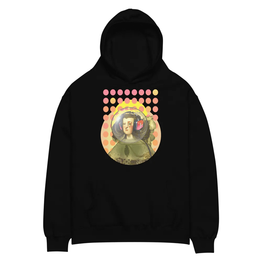 Queen of Space by Frank Fonik (AM/FM Radio Headphone) , Techno EDM Unisex Premium Oversized Hoodie product image (1)