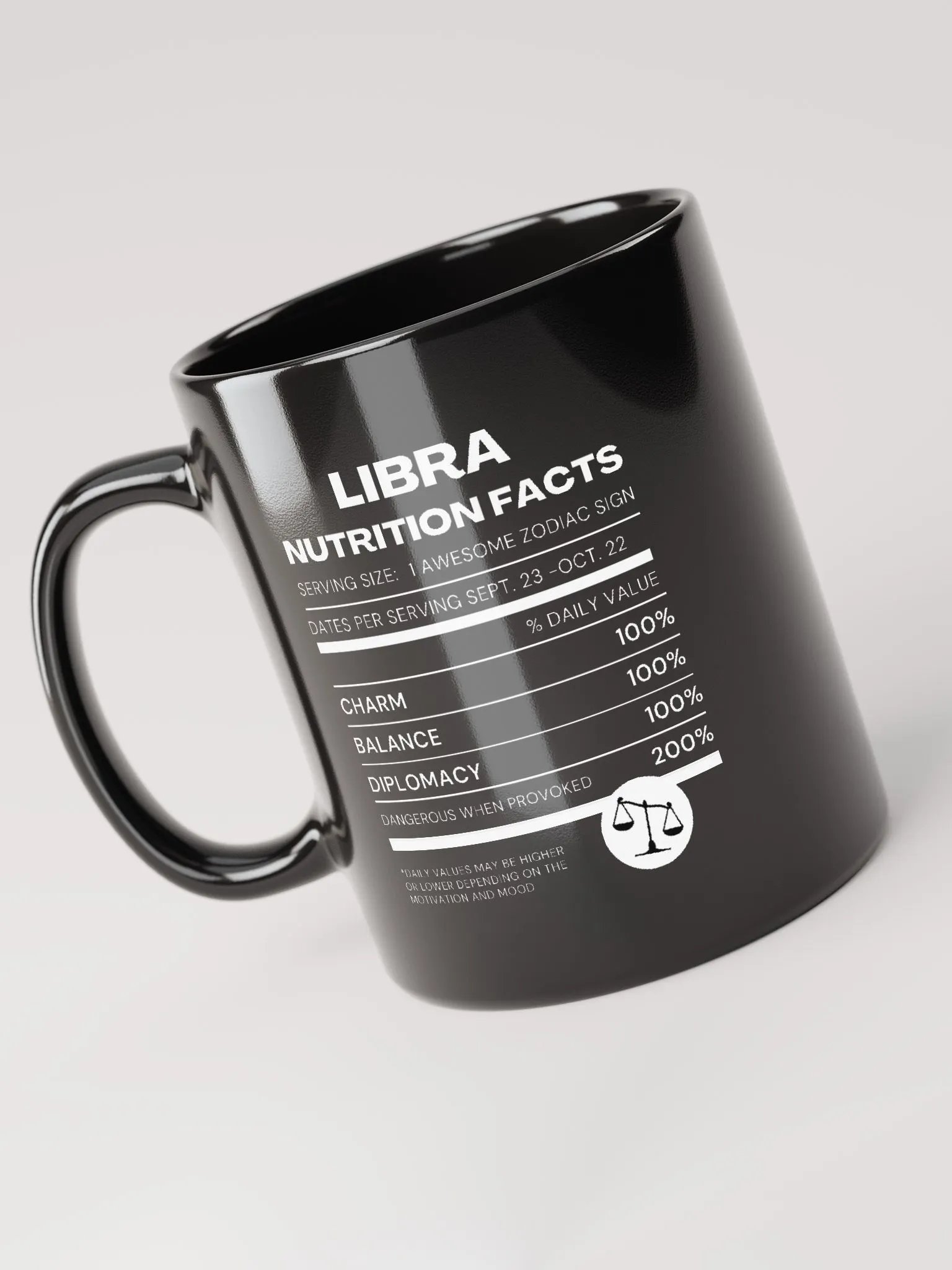 Libra Nutrition Facts Mug product image (5)