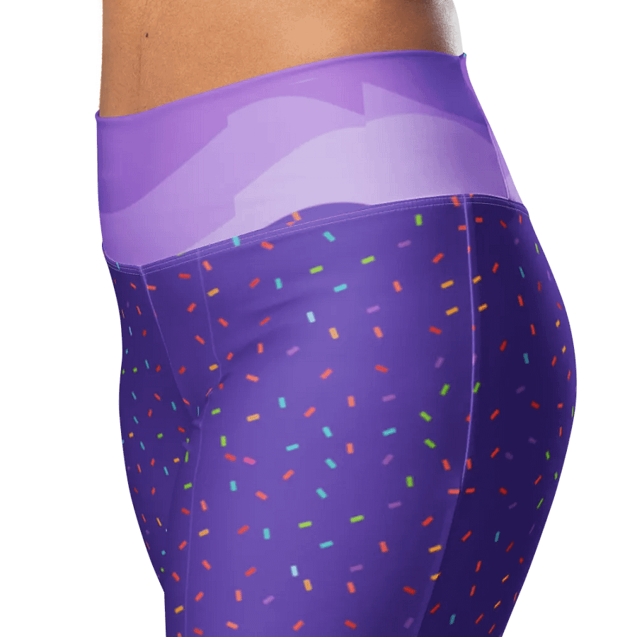 Purple Confetti Dream Flare Leggings product image (8)