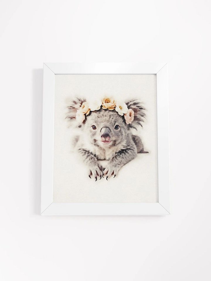 Royal Koala Floral Crown Poster product image (27)