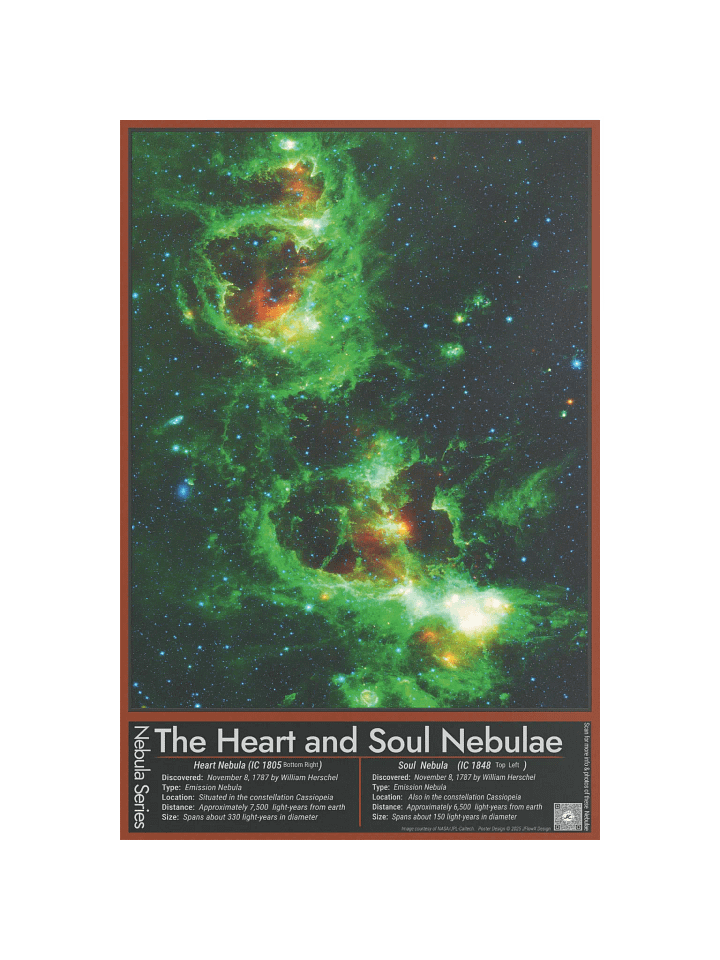 The Heart & Soul Nebulae - Space Poster product image (1)