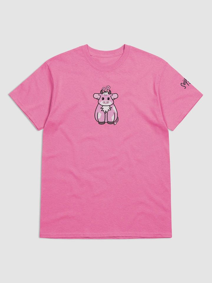 Pink Flower Cow T-Shirt product image (4)