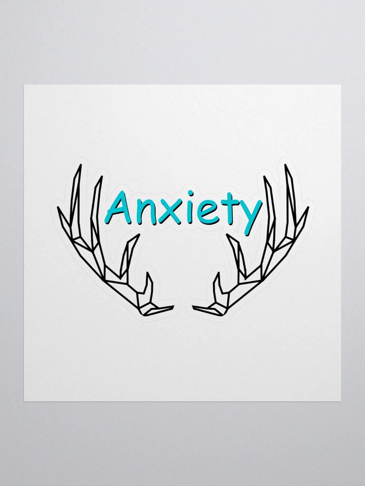 Anxiety sticker - Black & Blue product image (1)
