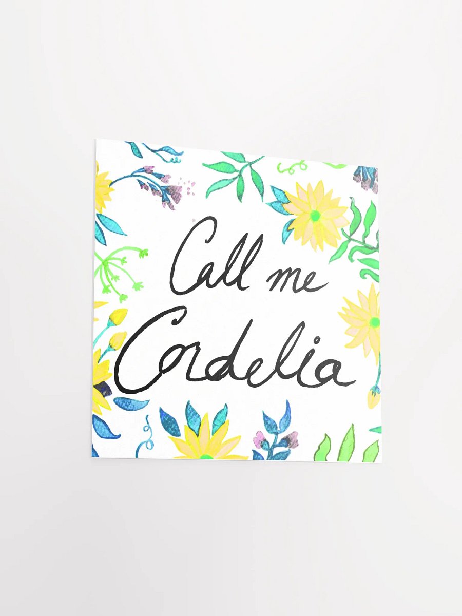 Call Me Cordelia – Yellow Flowers Print product image (3)