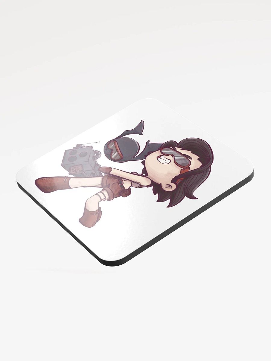 She & Her Pet | Glossed Cork Coaster product image (3)