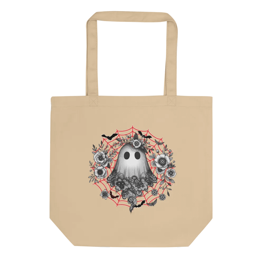 Lacey Ghost Whimsical Veiled Eco Tote product image (1)