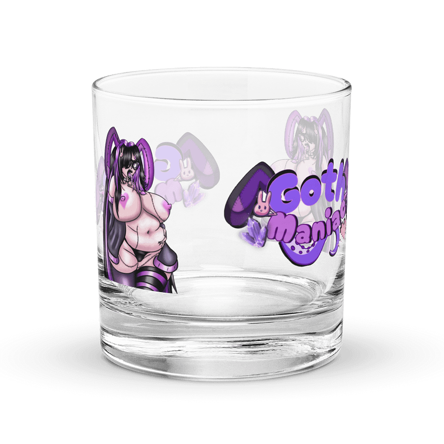 💜 GothManiac Lewd Juice Rocks Glass - 🐰Art By SinCityAlley💜 product image (3)
