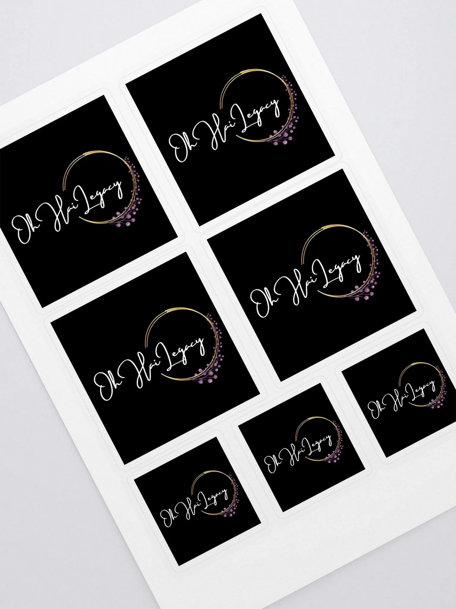 OhHaiLegacy Logo Sticker Sheet product image (1)