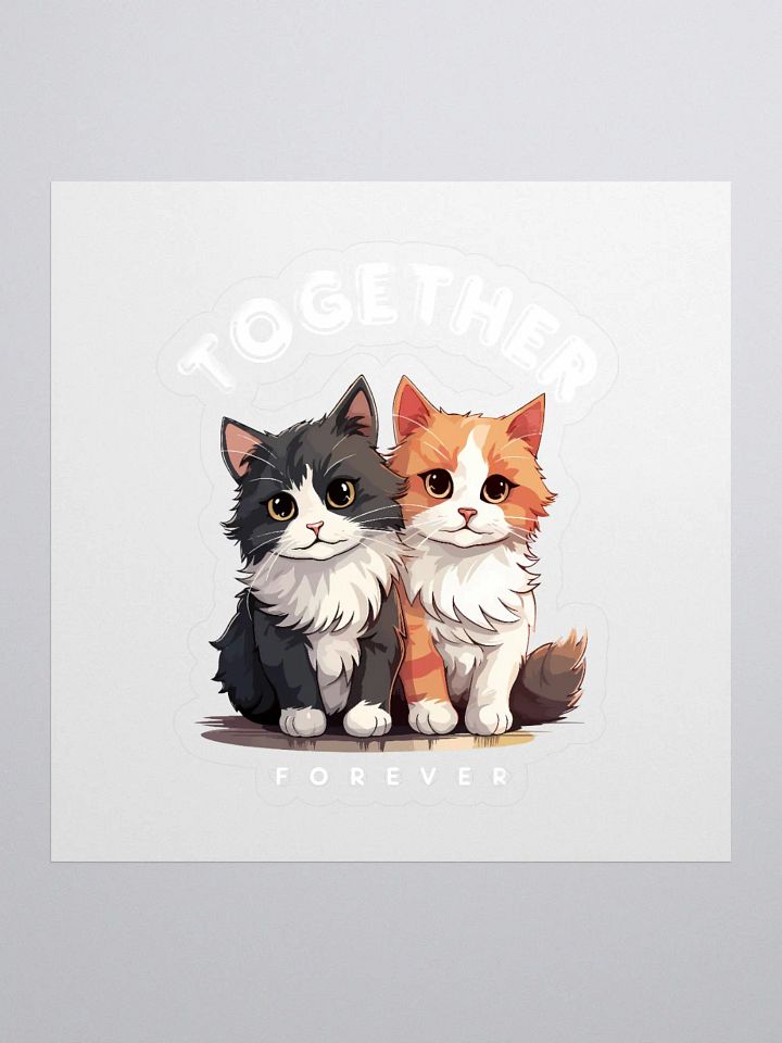 Feline Friendship Kiss Cut Stickers product image (1)