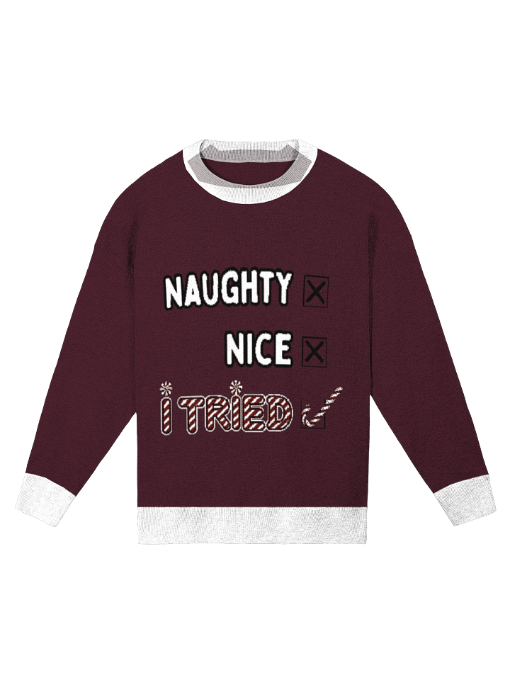 Naughty or Nice? Relaxed Fit Crewneck Sweater product image (2)