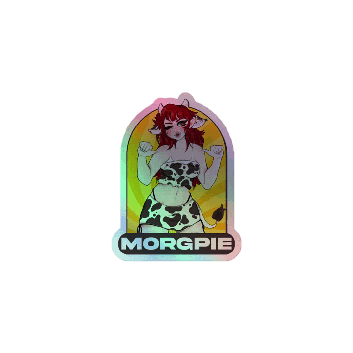 Cow Girl Milkers Holographic Sticker product image (2)