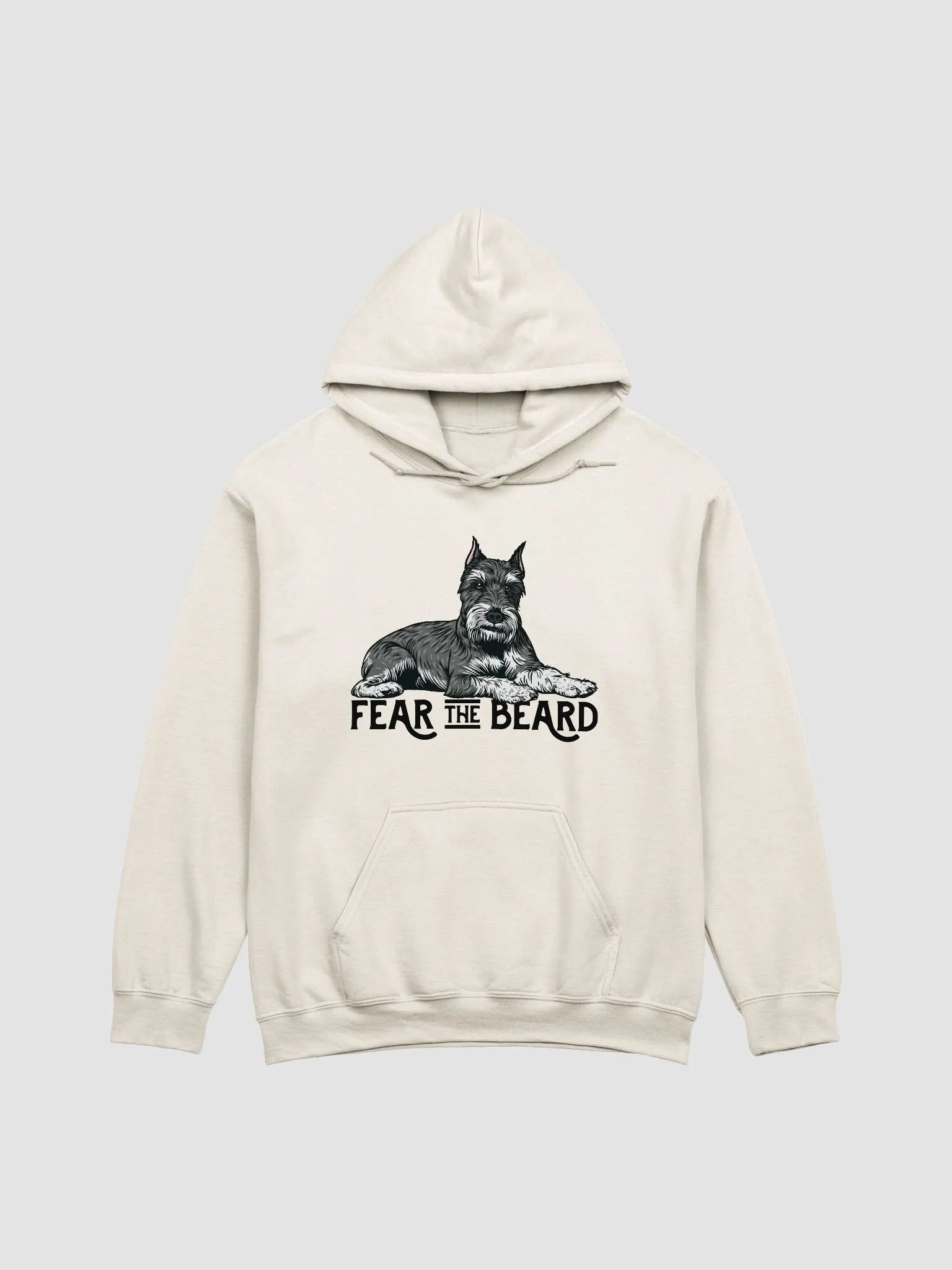 Fear the Beard Hooded Sweatshirt of a Schnauzer(Cropped) | Funny Hoodie for Bearded Dog Paw-rents product image (21)