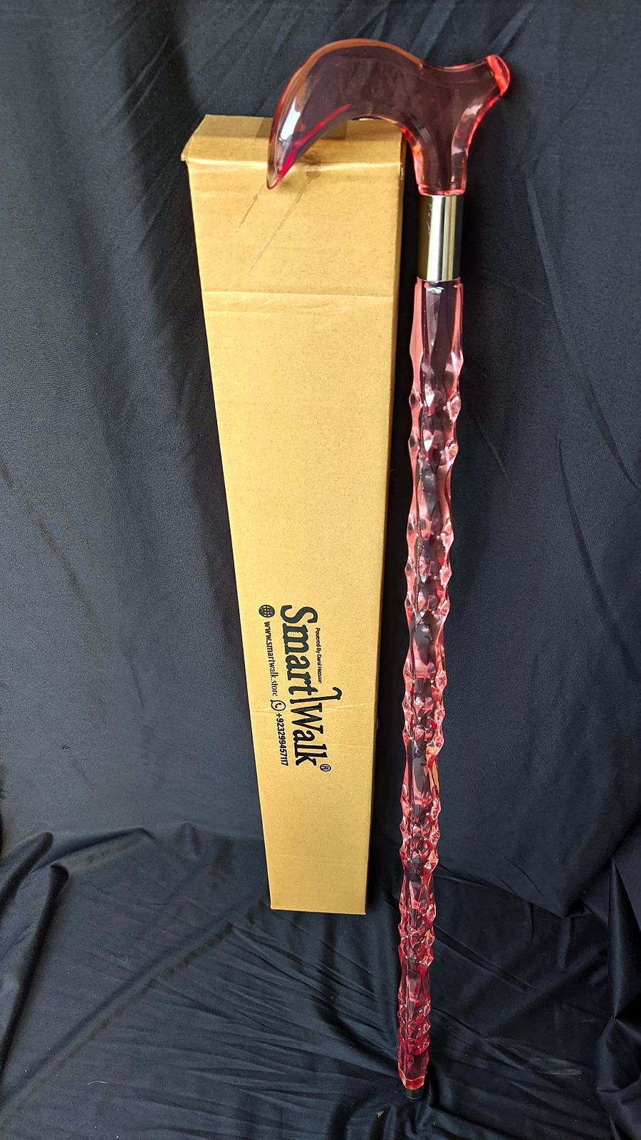 Pink Diamond Acrylic Walking Stick for Women | Elegant Crystal Cane for Ladies & Seniors | Custom Size Available | Gift Box Included product image (7)