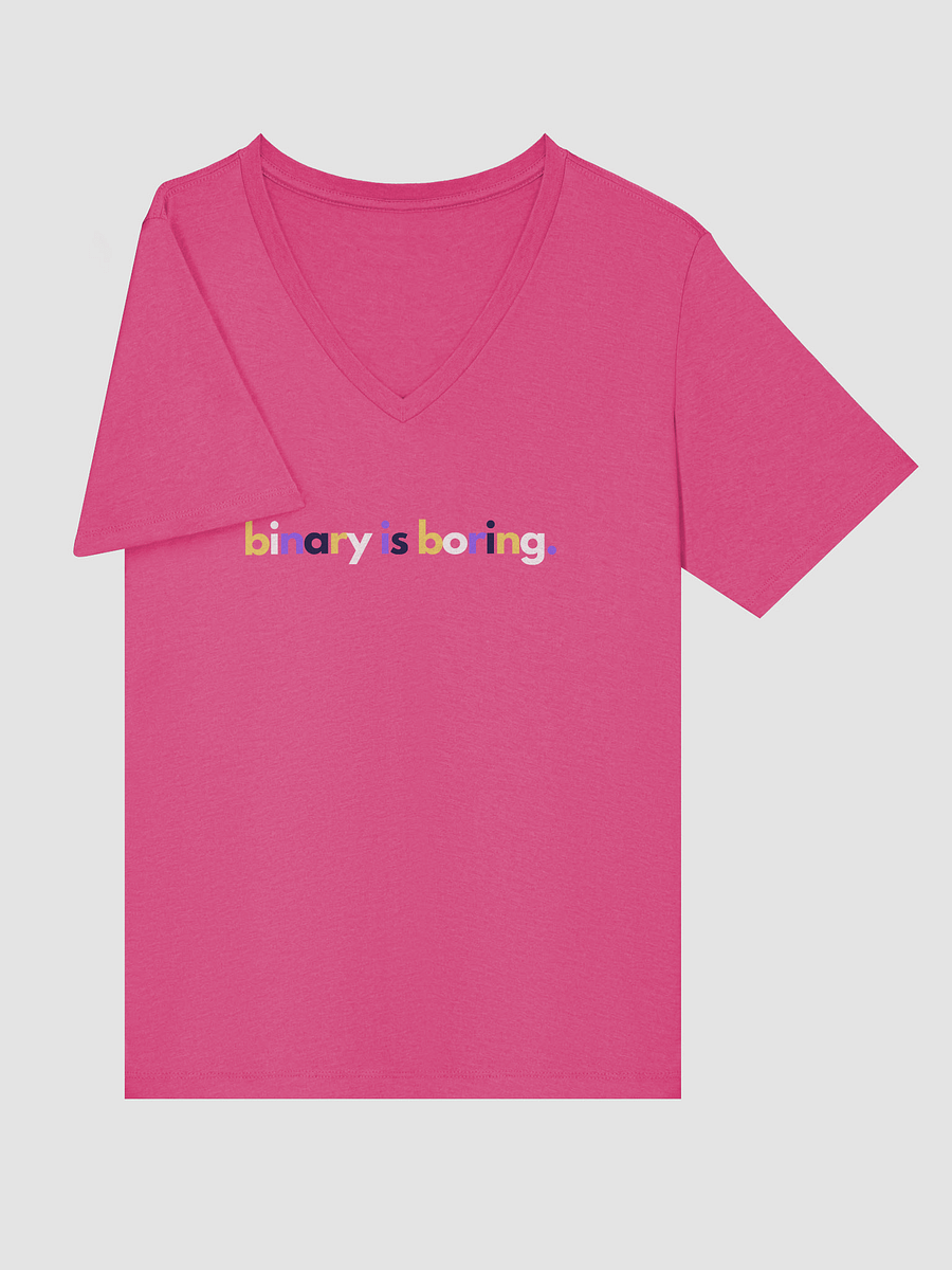 Binary Is Boring Relaxed V-Neck Tee product image (23)