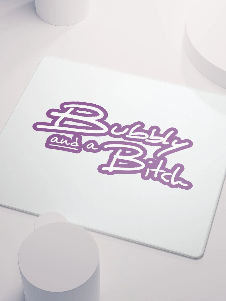 Bubbly and a B*tch (lined design, #763D7D) mouse pad product image (3)