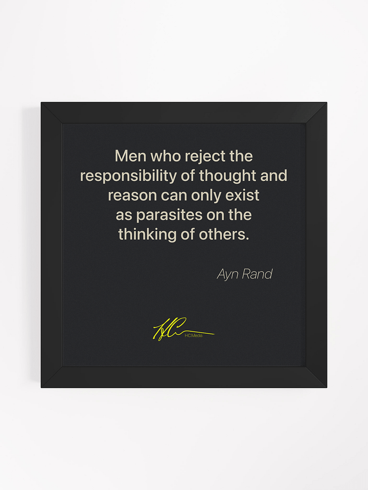 Ayn Rand Q5 - Framed Poster product image (1)