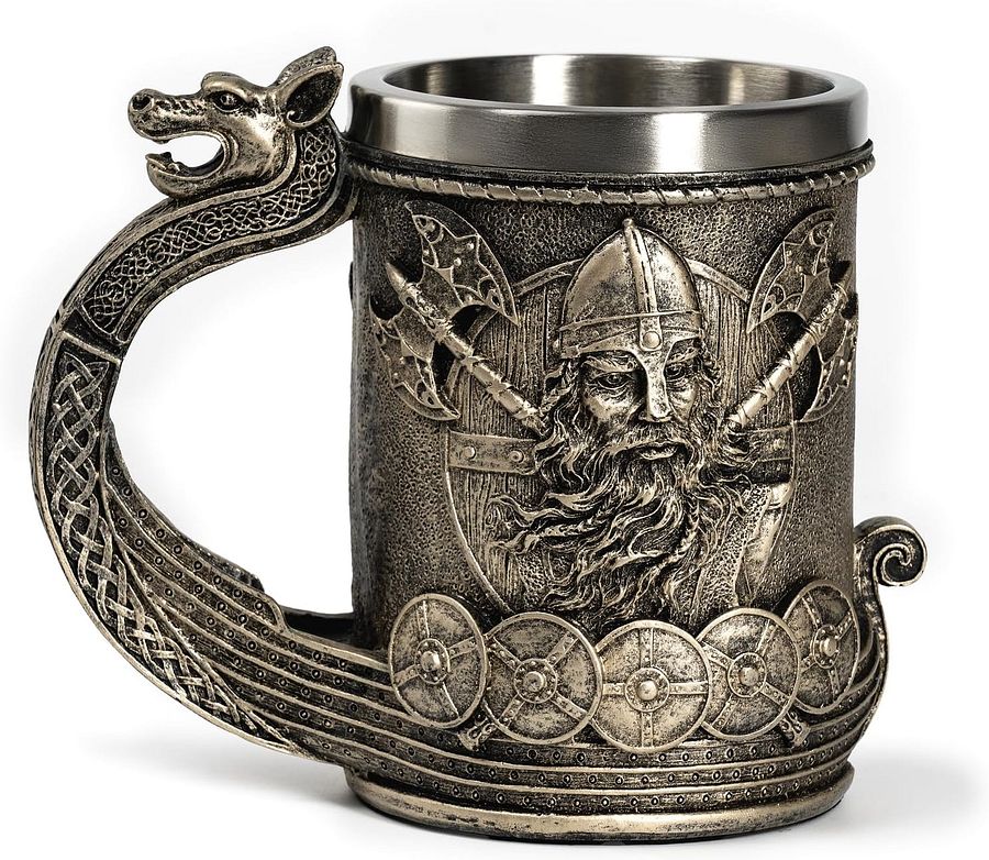 Viking Decor Beer Mug Coffee Cup with Dragon Handle – A Tribute to the Viking Age product image (3)