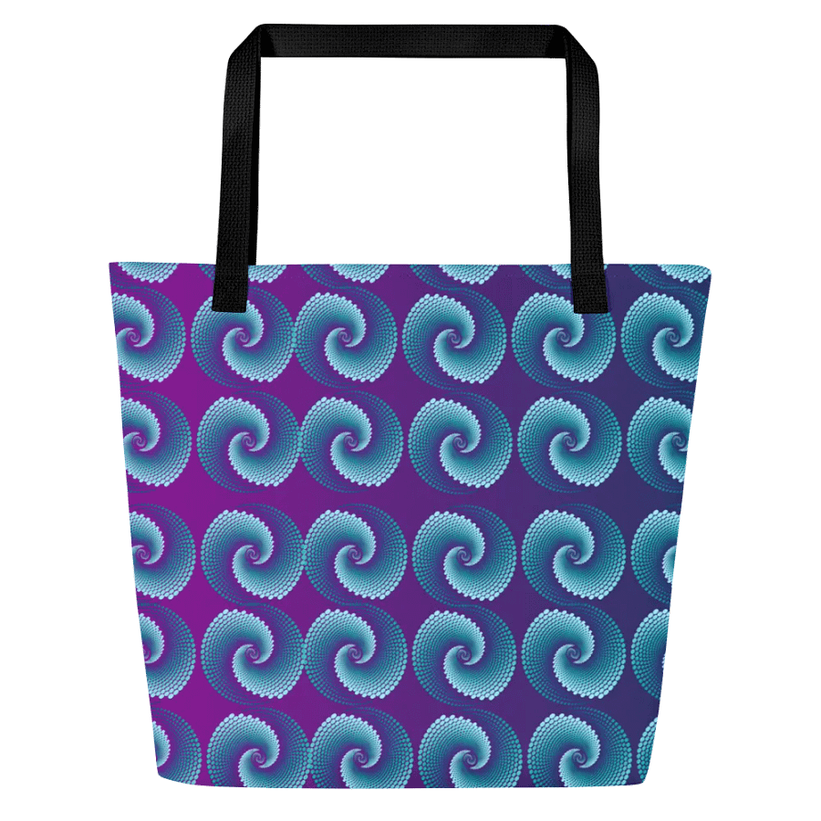 Spiral Symphony Large Tote Bag for arty ladies moms friends product image (1)