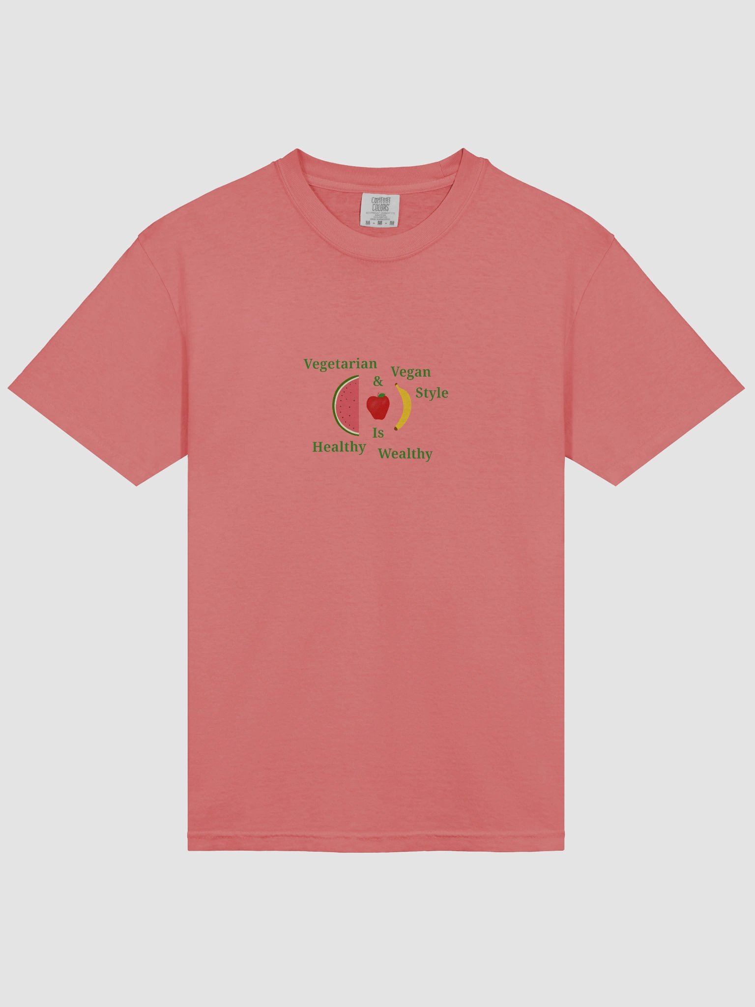 Healthy Wealthy Vegetarian & Vegan T-Shirt product image (3)