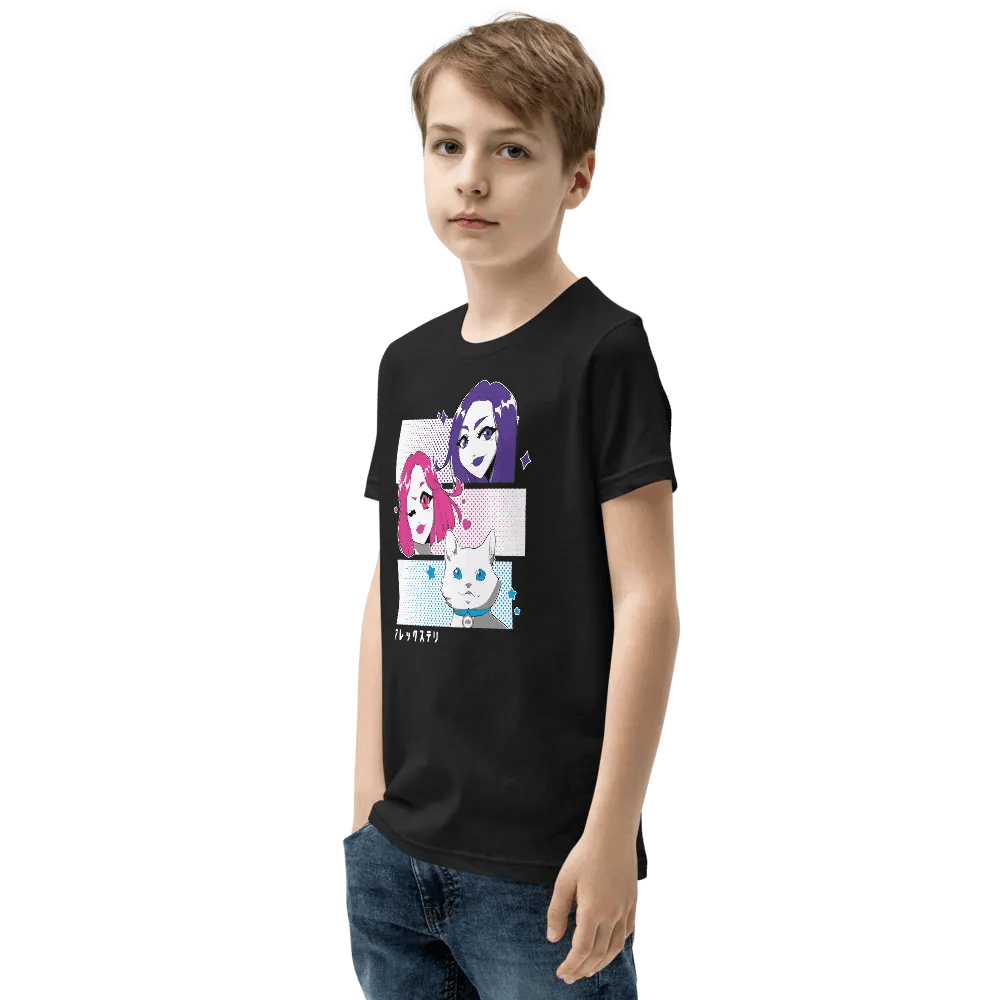 Alex y Tely Anime Youth Shirt product image (4)