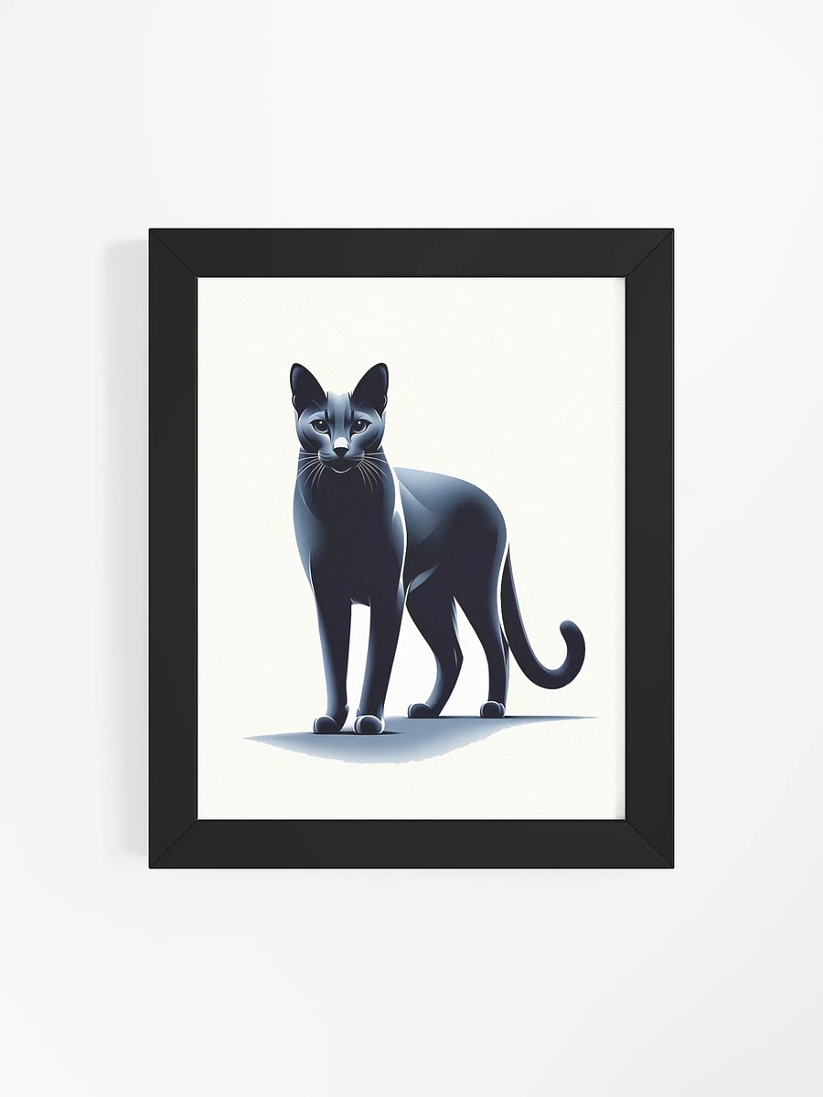 Framed High-Quality Matte Poster (in): Russian Blue product image (123)