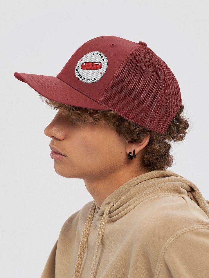 Red Pilled “Bison Staff” Trucker Hat product image (1)