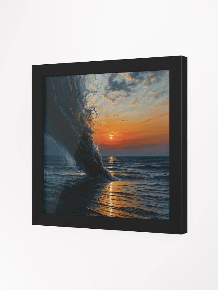 Golden Wave Sunset Framed Print product image (21)