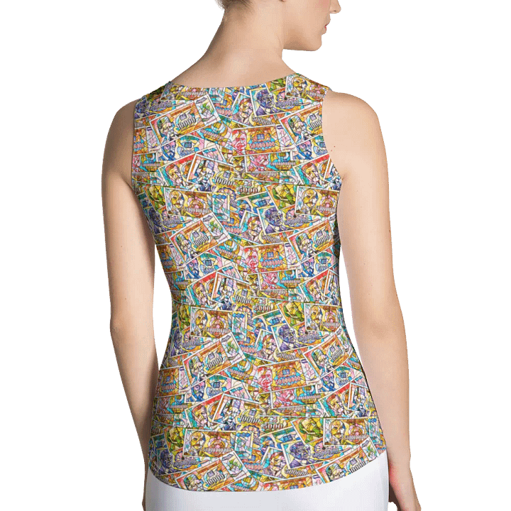 Jugoslovenski inflatorni dinar 1993 (Kolaž/mozaik) All-Over Print Women's Tank Top product image (2)
