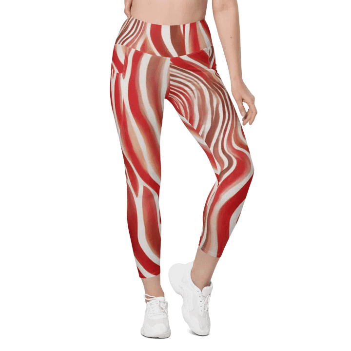 Funky Cherry Swirls Liquid Tie-Dye Women's Leggings product image (2)