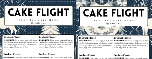 Midnight Snow Label Templates Bundle product image (3)