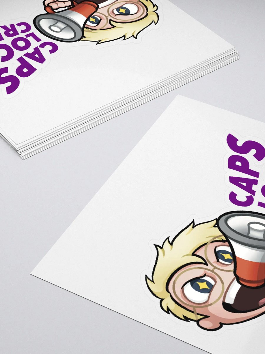Caps Lock Crew Sticker product image (10)
